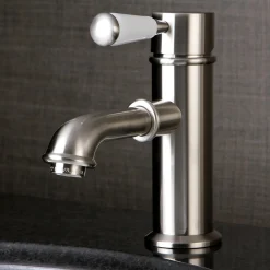 Kingston Brass Paris Single Porcelain Lever Handle Bathroom Faucet