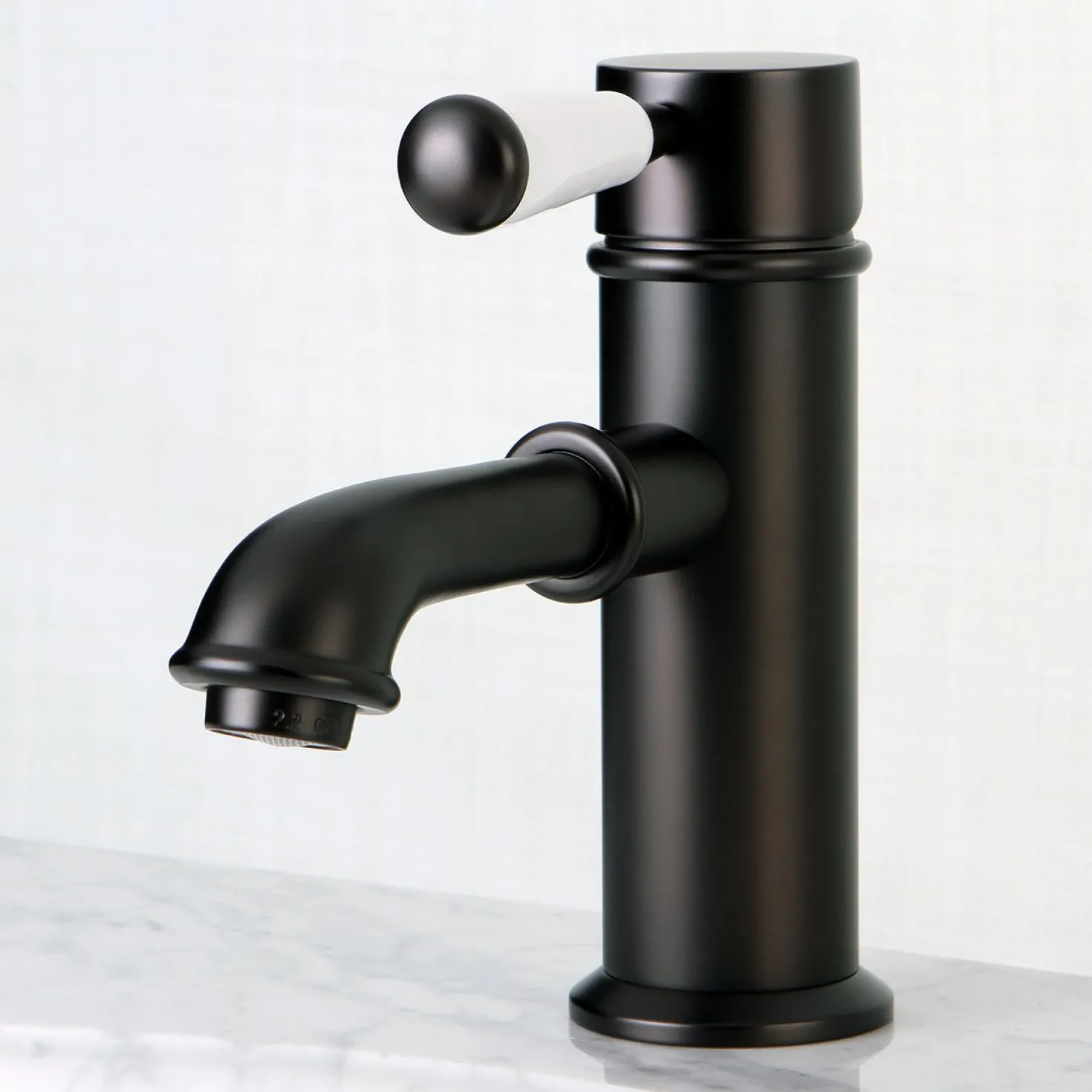 Kingston Brass Paris Single Porcelain Lever Handle Bathroom Faucet