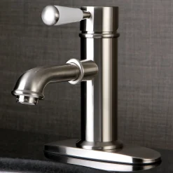 Kingston Brass Paris Single Porcelain Lever Handle Bathroom Faucet