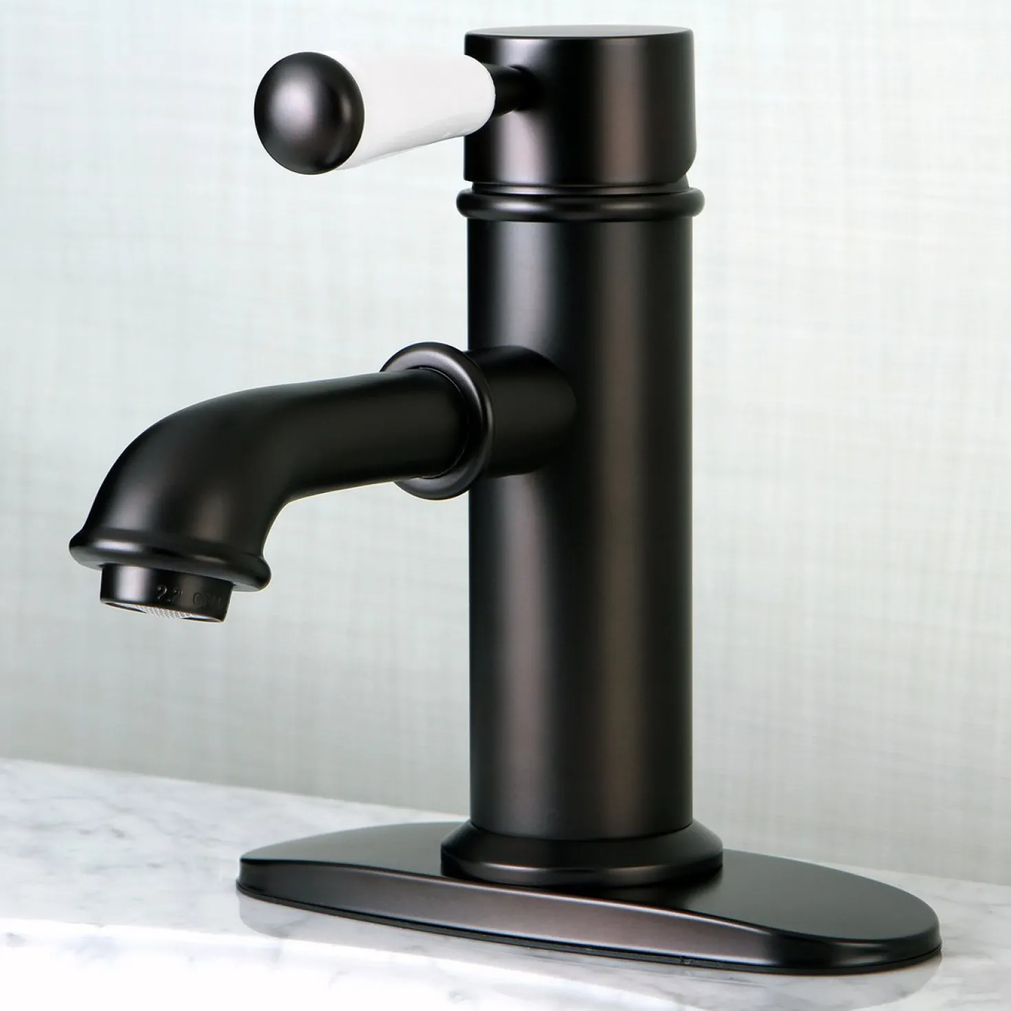 Kingston Brass Paris Single Porcelain Lever Handle Bathroom Faucet
