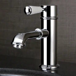 Kingston Brass Paris Single Porcelain Lever Handle Bathroom Faucet