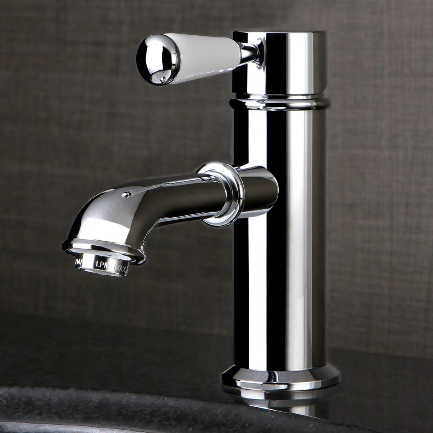 Kingston Brass Paris Single Porcelain Lever Handle Bathroom Faucet
