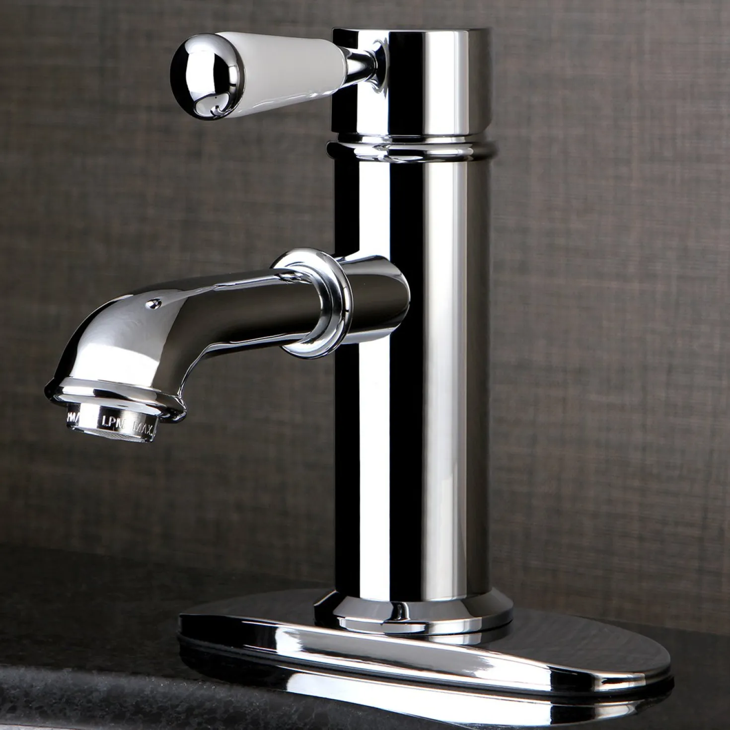 Kingston Brass Paris Single Porcelain Lever Handle Bathroom Faucet