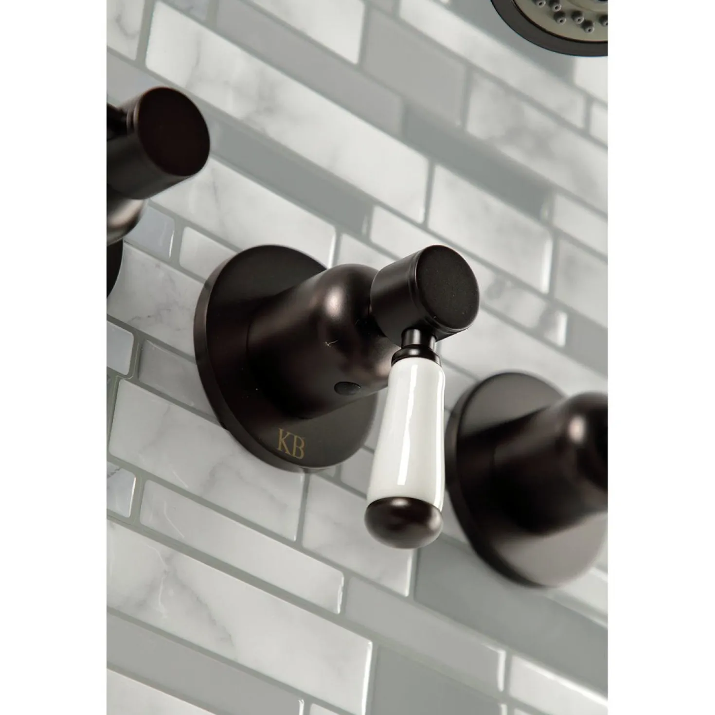 Kingston Brass Paris Three-Handle Tub and Shower Faucet