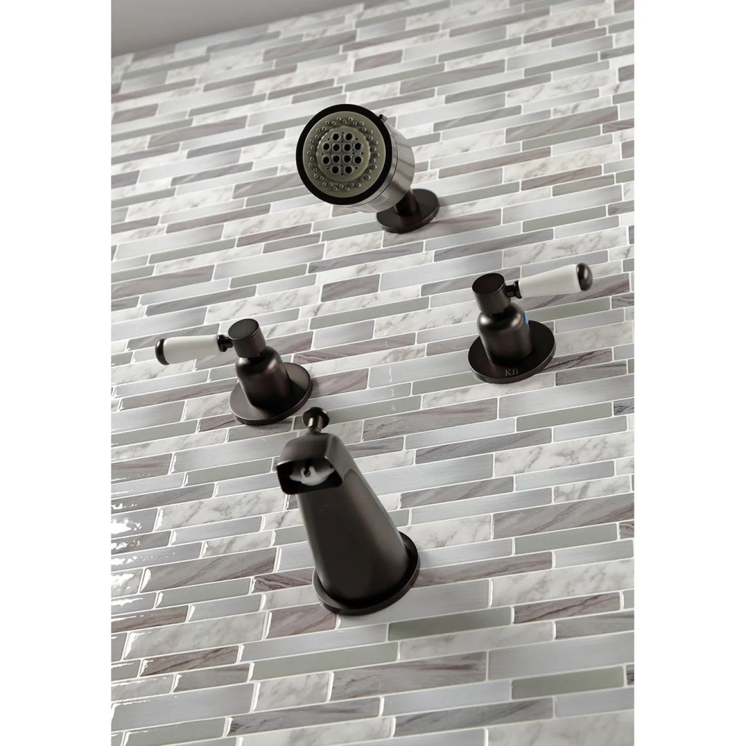 Kingston Brass Paris Two-Handle Tub and Shower Faucet