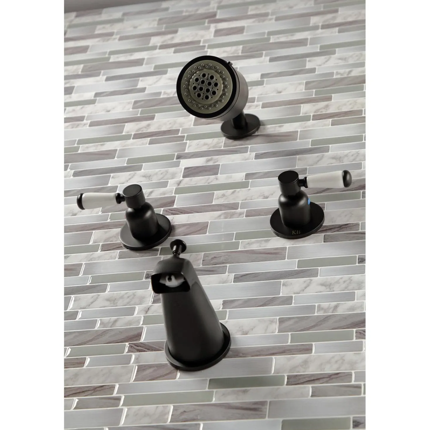 Kingston Brass Paris Two-Handle Tub and Shower Faucet