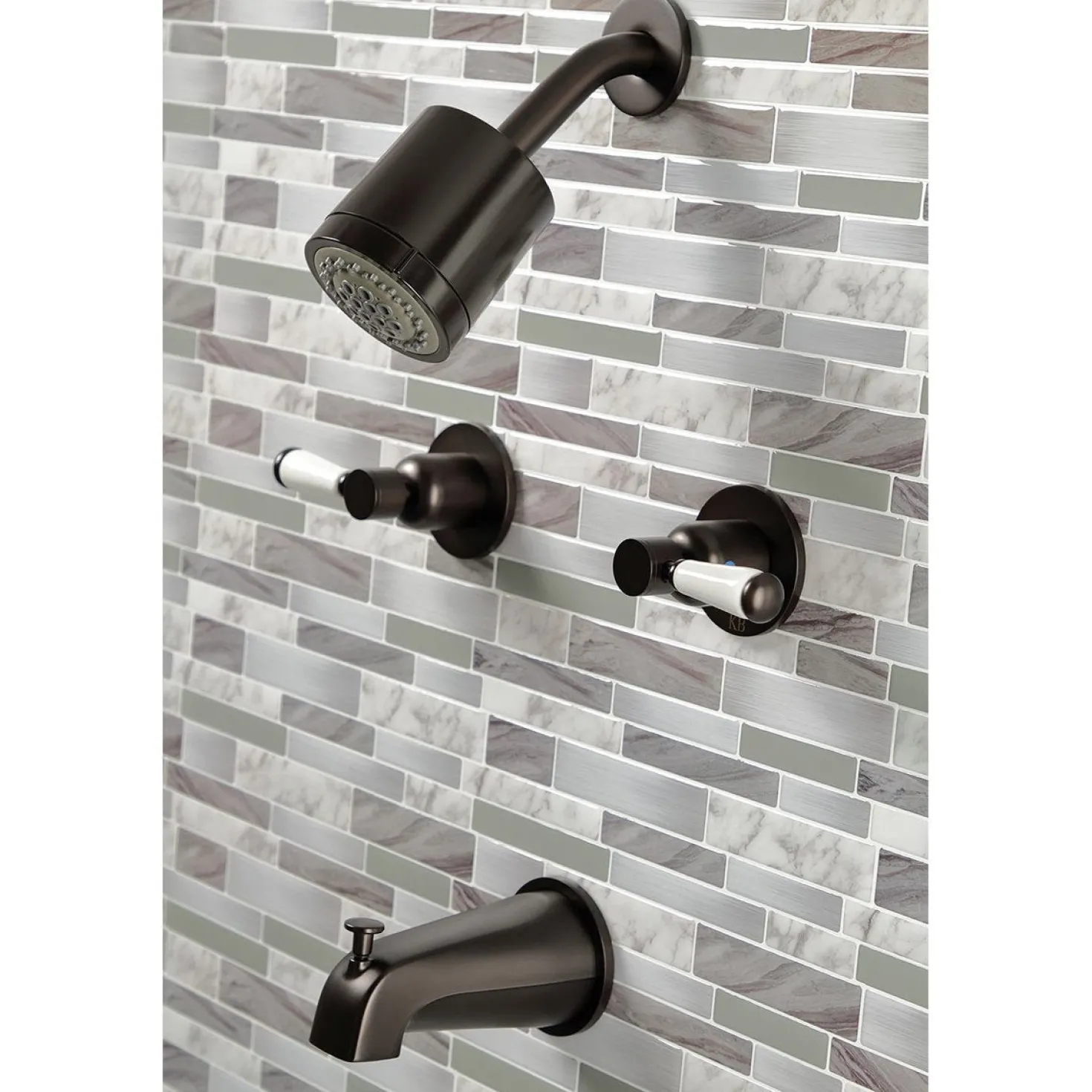 Kingston Brass Paris Two-Handle Tub and Shower Faucet