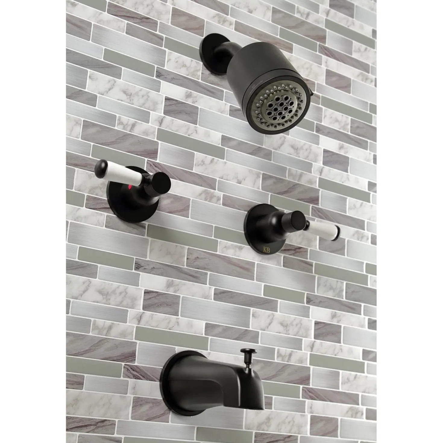 Kingston Brass Paris Two-Handle Tub and Shower Faucet
