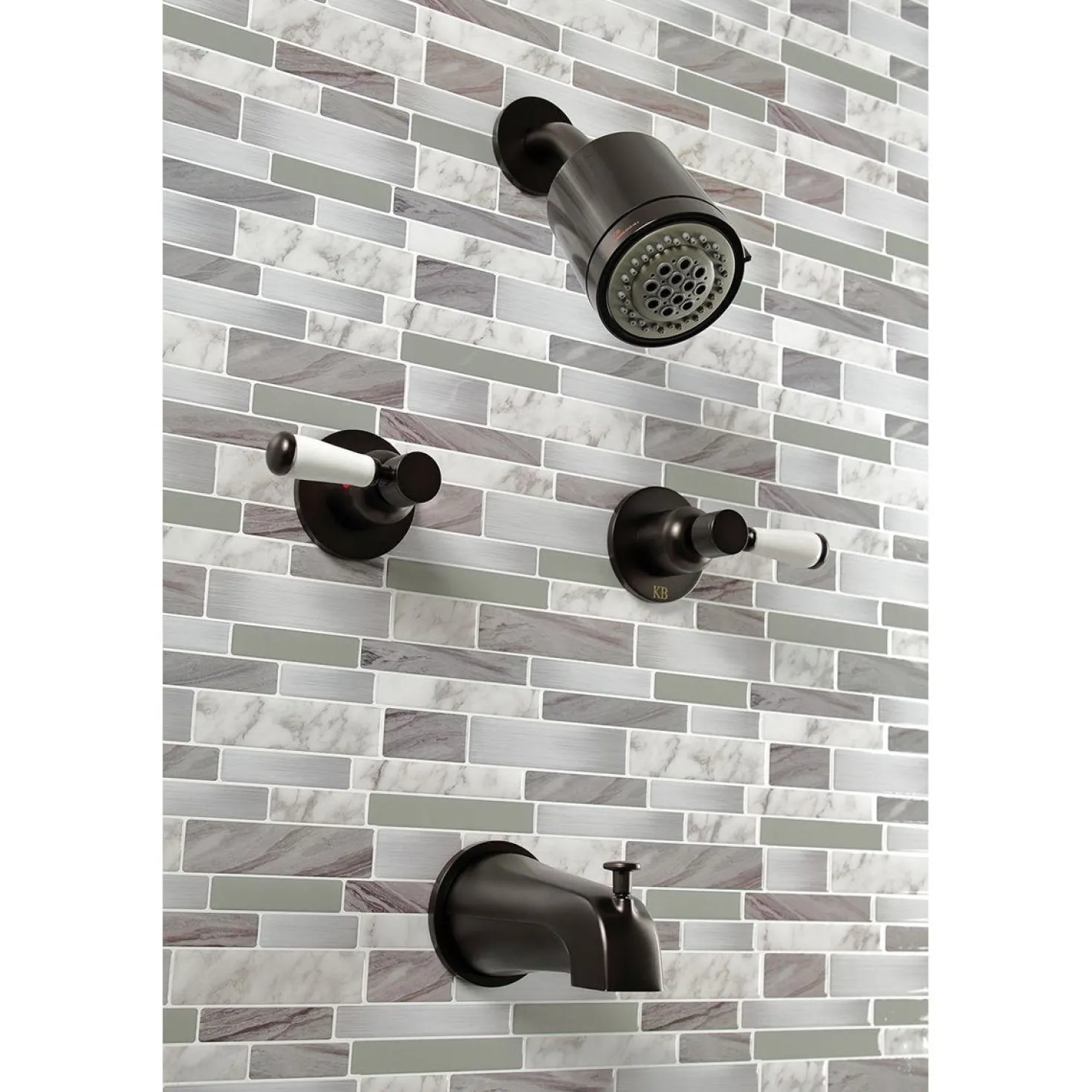 Kingston Brass Paris Two-Handle Tub and Shower Faucet
