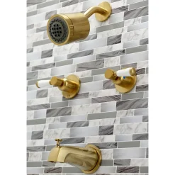 Kingston Brass Paris Two-Handle Tub and Shower Faucet