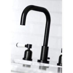 Kingston Brass Paris Widespread Bathroom Faucet with Brass Pop-Up