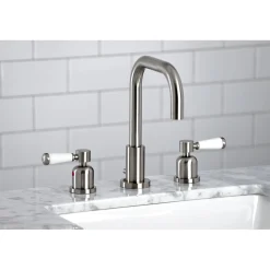 Kingston Brass Paris Widespread Bathroom Faucet with Brass Pop-Up