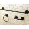 Kingston Brass 3-Piece Bathroom Accessories Set in Oil Rubbed Bronze