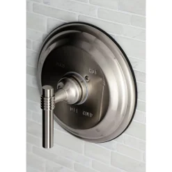 Kingston Brass Pressure Balance Valve Trim Only Without Shower and Tub Spout in Brushed Nickel