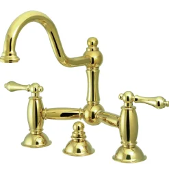 Kingston Brass Restoration Bathroom Bridge Faucet