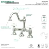 Kingston Brass Restoration Cross-Handle Bathroom Bridge Faucet