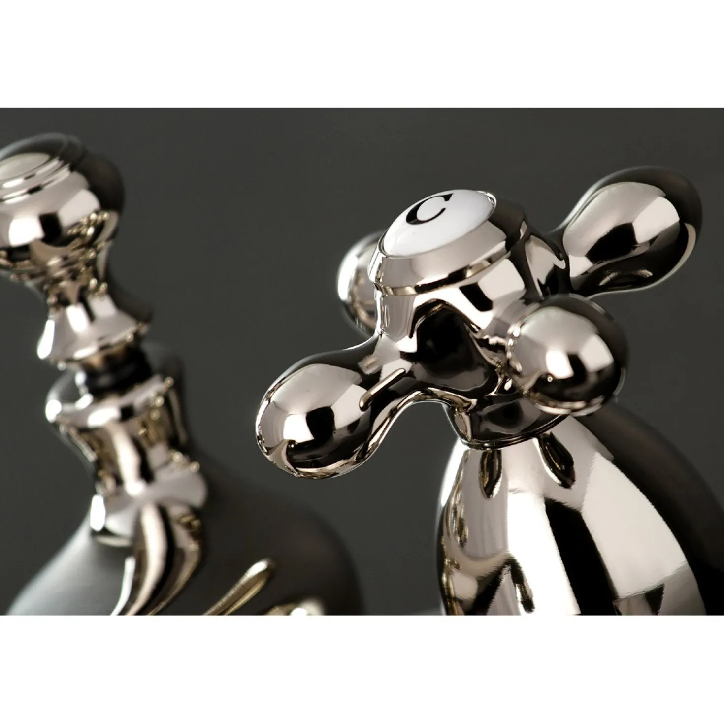 Kingston Brass Restoration Cross-Handle 4-Inch Centerset Bathroom Faucet