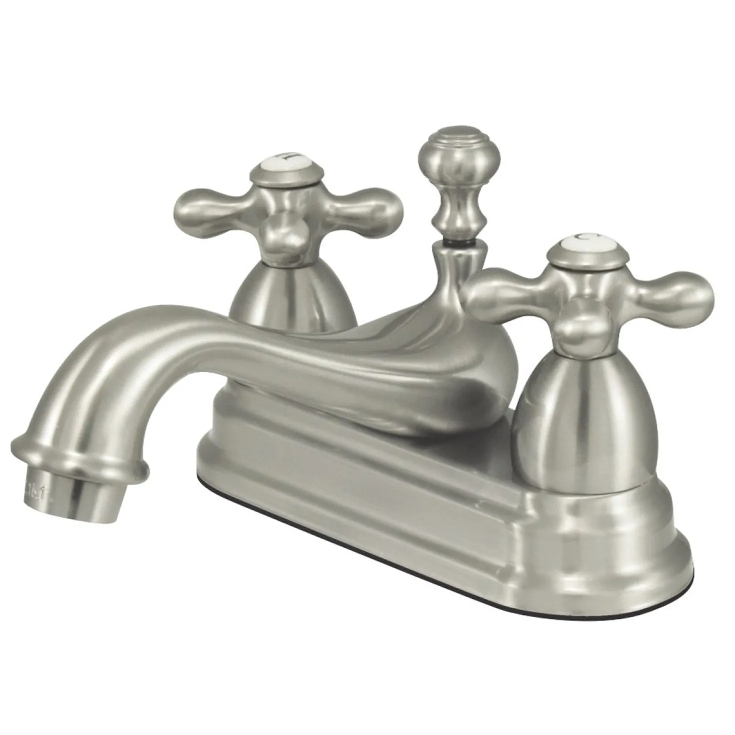 Kingston Brass Restoration Cross-Handle 4-Inch Centerset Bathroom Faucet