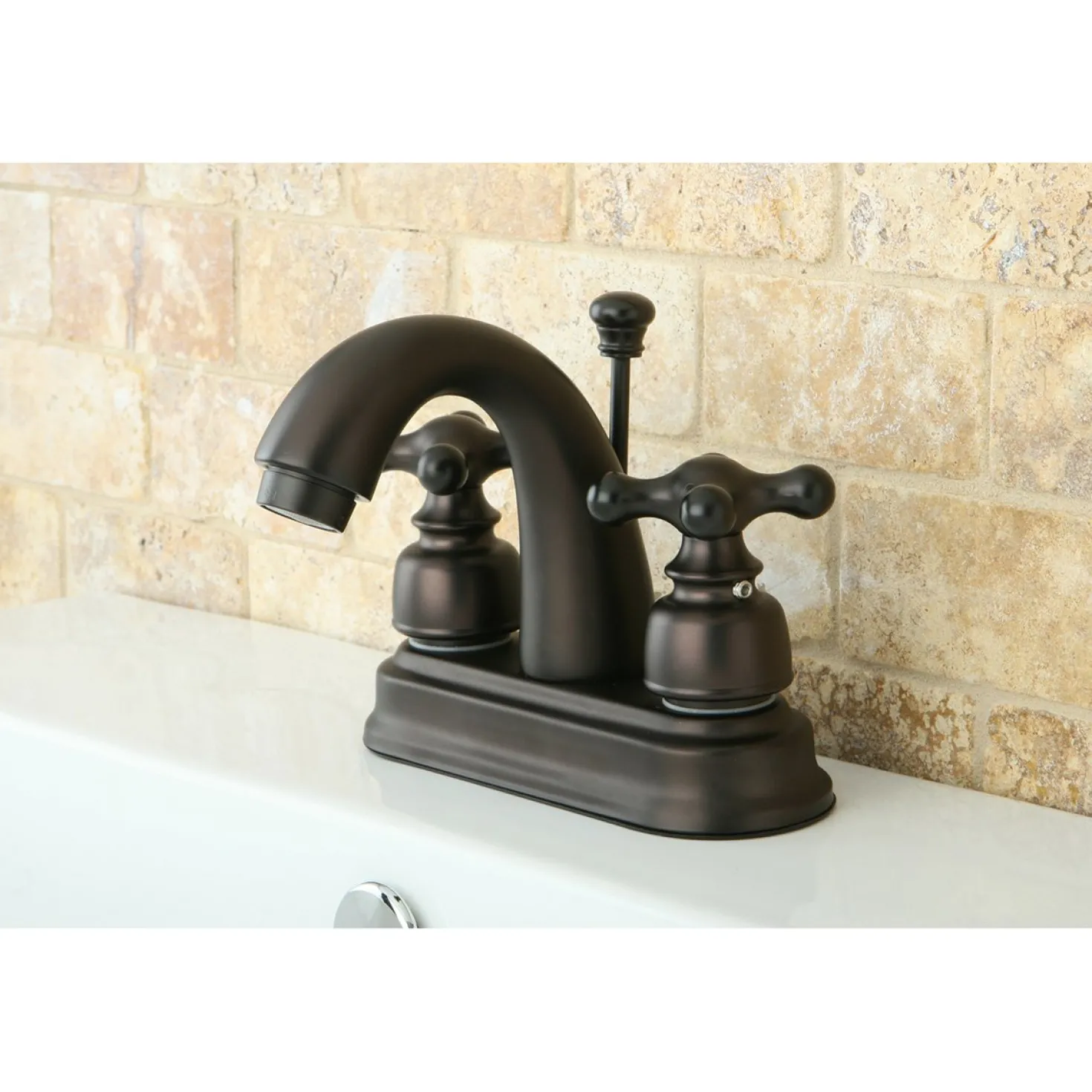 Kingston Brass Restoration 4" Centerset Bathroom Faucet