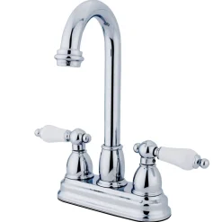 Kingston Brass Restoration Deck Mount 4-Inch Centerset Bar Faucet