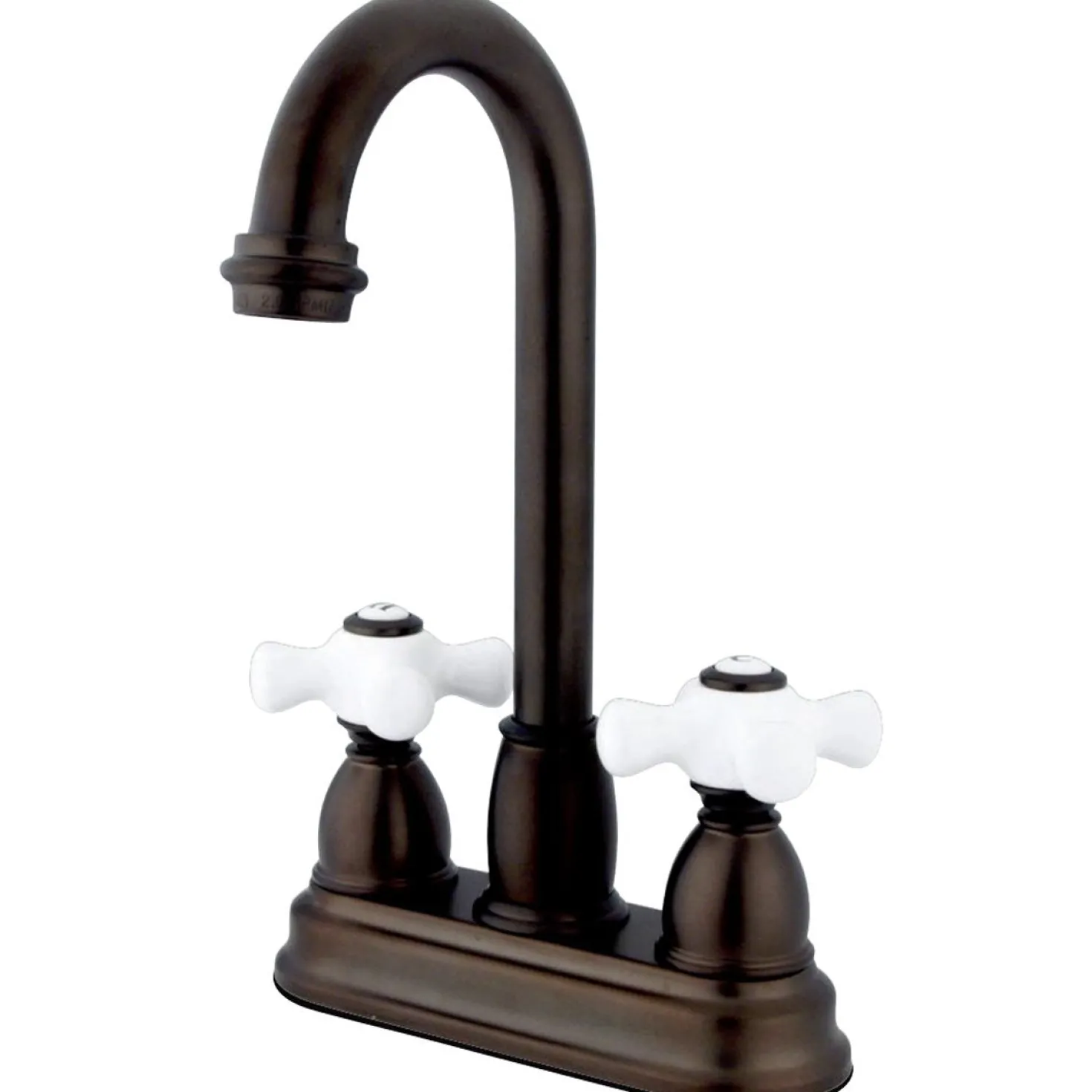 Kingston Brass Restoration Deck Mount 4" Centerset Bar Faucet