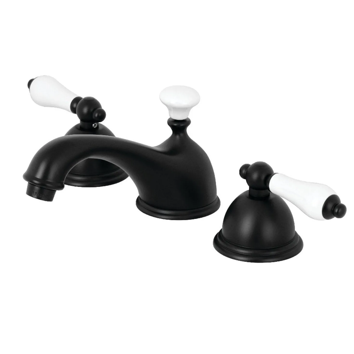 Kingston Brass Restoration Deck Mount 8-Inch Widespread Bathroom Faucet