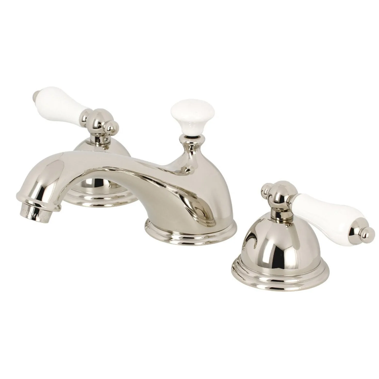 Kingston Brass Restoration Deck Mount 8-Inch Widespread Bathroom Faucet
