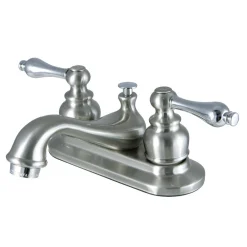 Kingston Brass Restoration 2-Handle 4-Inch Centerset Bathroom Faucet