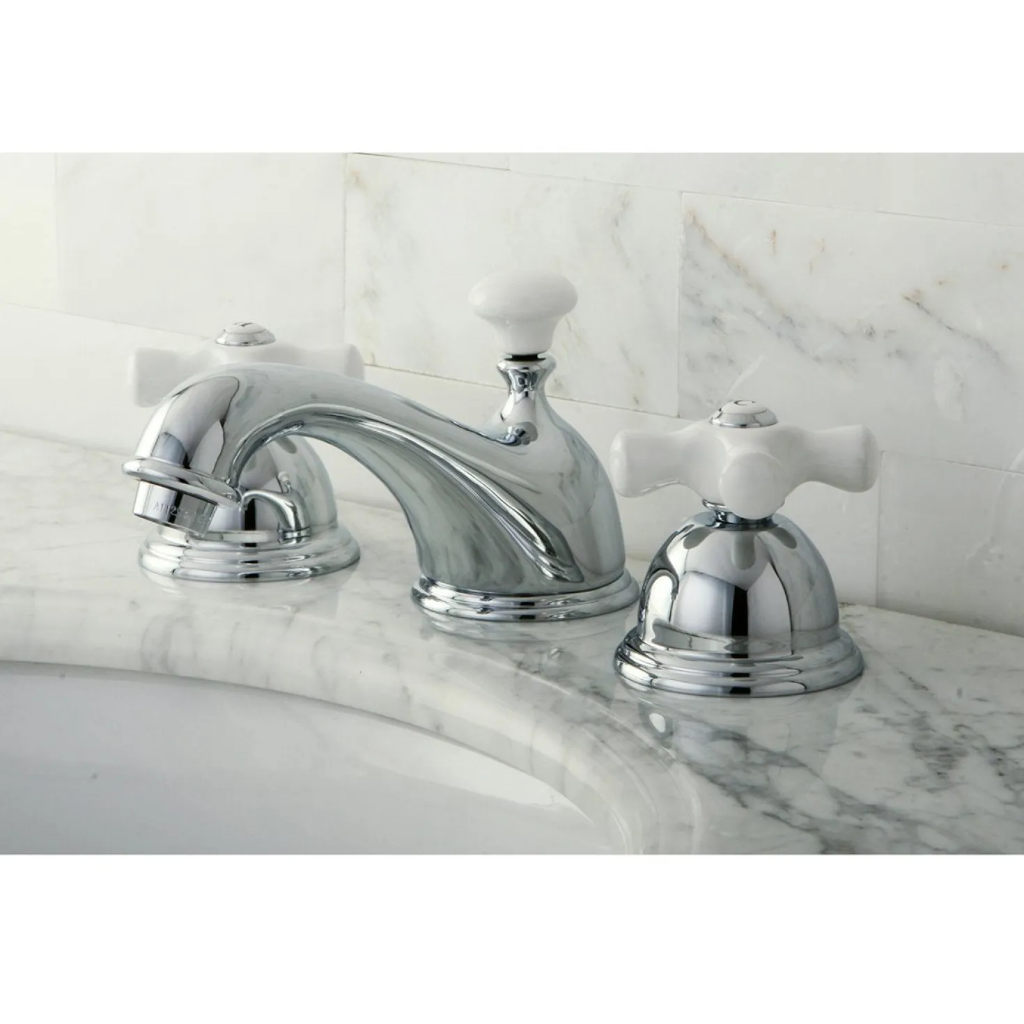 Kingston Brass Restoration 3-Hole 8-Inch Widespread Bathroom Faucet