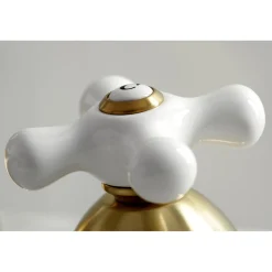 Kingston Brass Restoration 3-Hole 8-Inch Widespread Bathroom Faucet