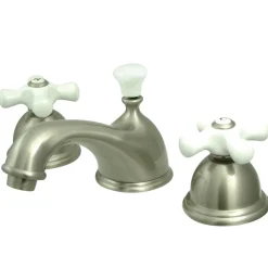 Kingston Brass Restoration 3-Hole 8-Inch Widespread Bathroom Faucet