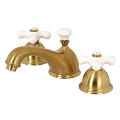 Kingston Brass Restoration 3-Hole 8-Inch Widespread Bathroom Faucet