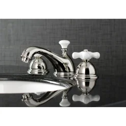 Kingston Brass Restoration 3-Hole 8-Inch Widespread Bathroom Faucet