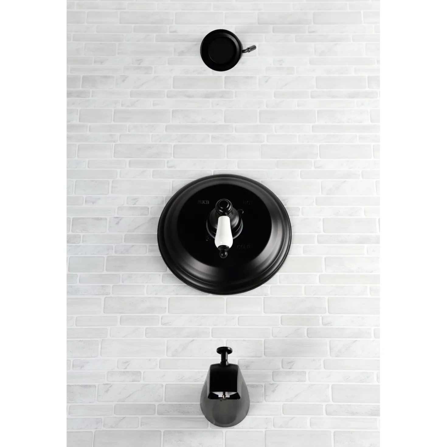 Kingston Brass Restoration 3-Hole Tub and Shower Faucet