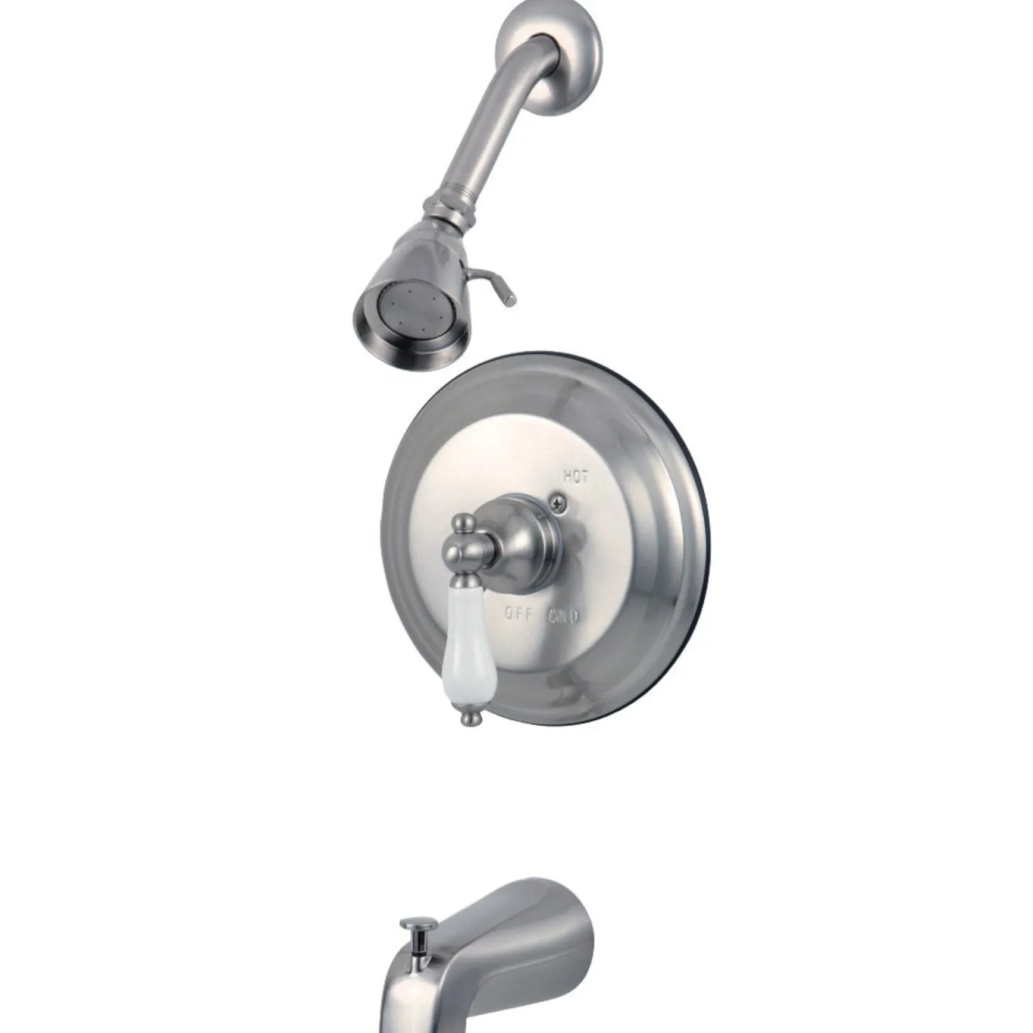 Kingston Brass Restoration 3-Hole Tub and Shower Faucet
