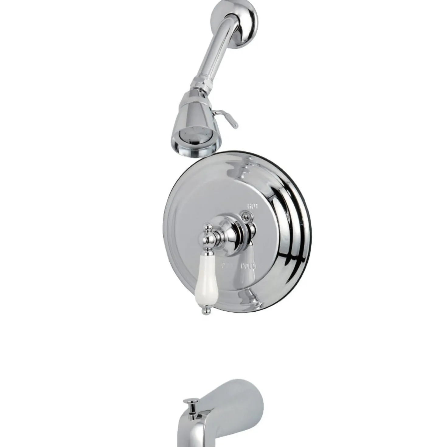 Kingston Brass Restoration 3-Hole Tub and Shower Faucet