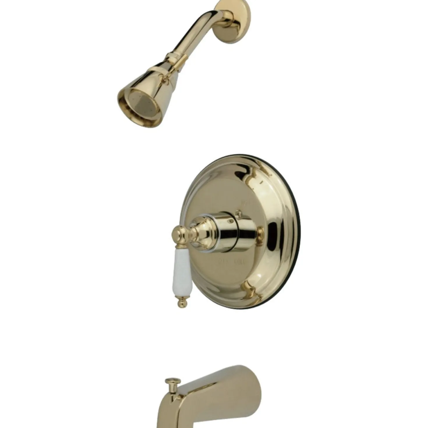 Kingston Brass Restoration 3-Hole Tub and Shower Faucet