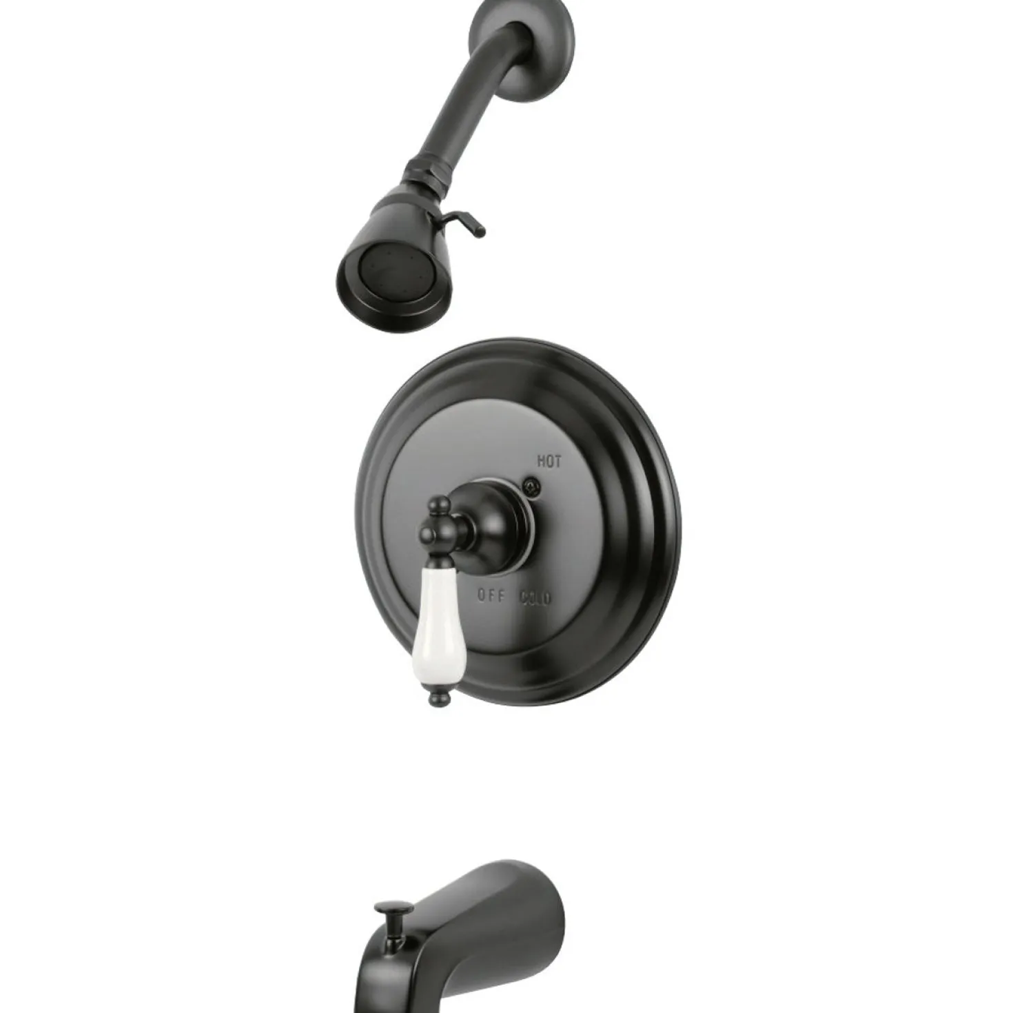 Kingston Brass Restoration 3-Hole Tub and Shower Faucet