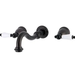 Kingston Brass Restoration 2-Handle 3-Hole Wall Mount Roman Tub Faucet