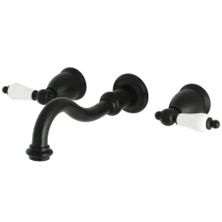Kingston Brass Restoration 2-Handle 3-Hole Wall Mount Roman Tub Faucet