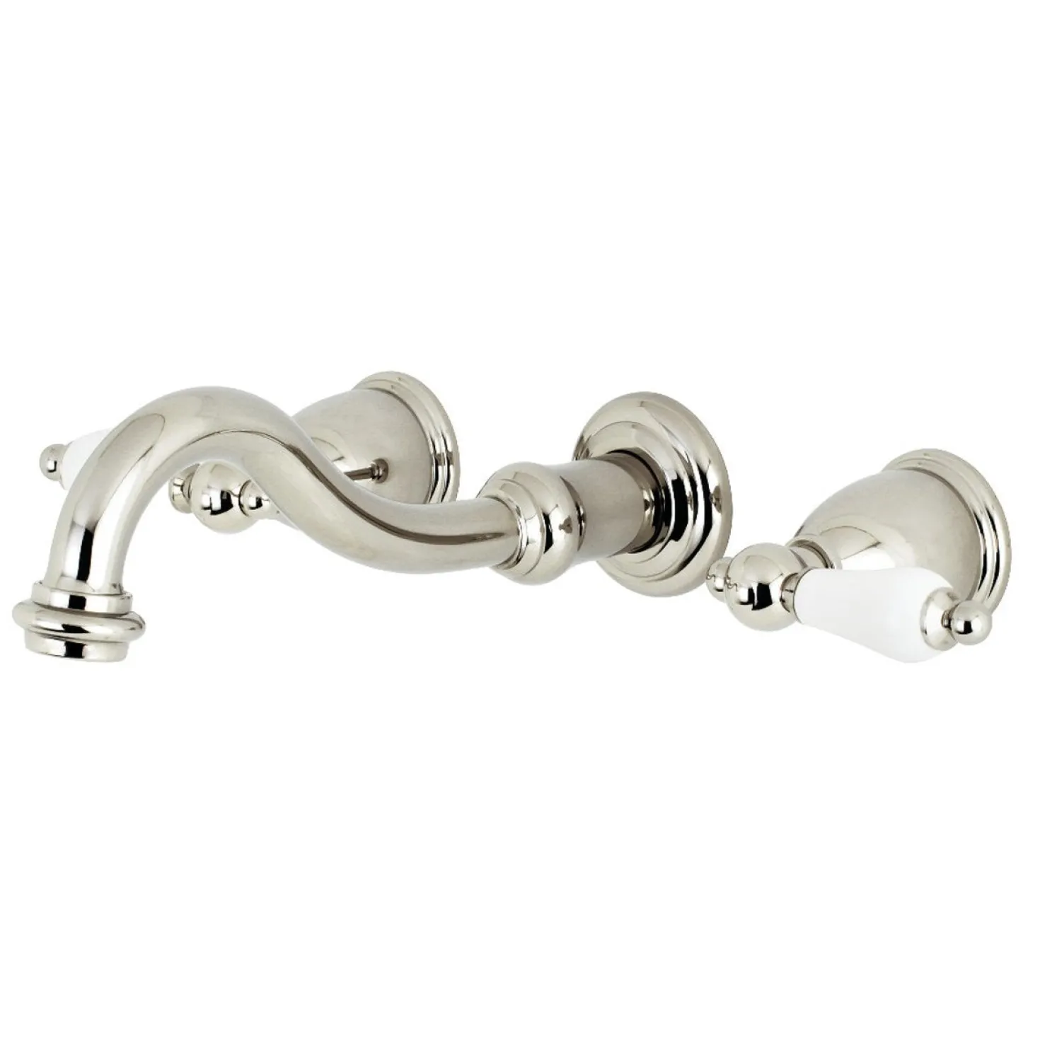 Kingston Brass Restoration 2-Handle 3-Hole Wall Mount Roman Tub Faucet