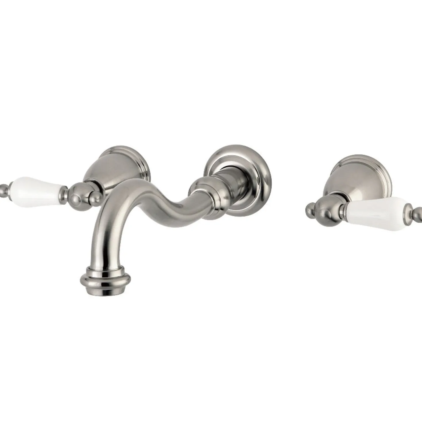 Kingston Brass Restoration 2-Handle 3-Hole Wall Mount Roman Tub Faucet