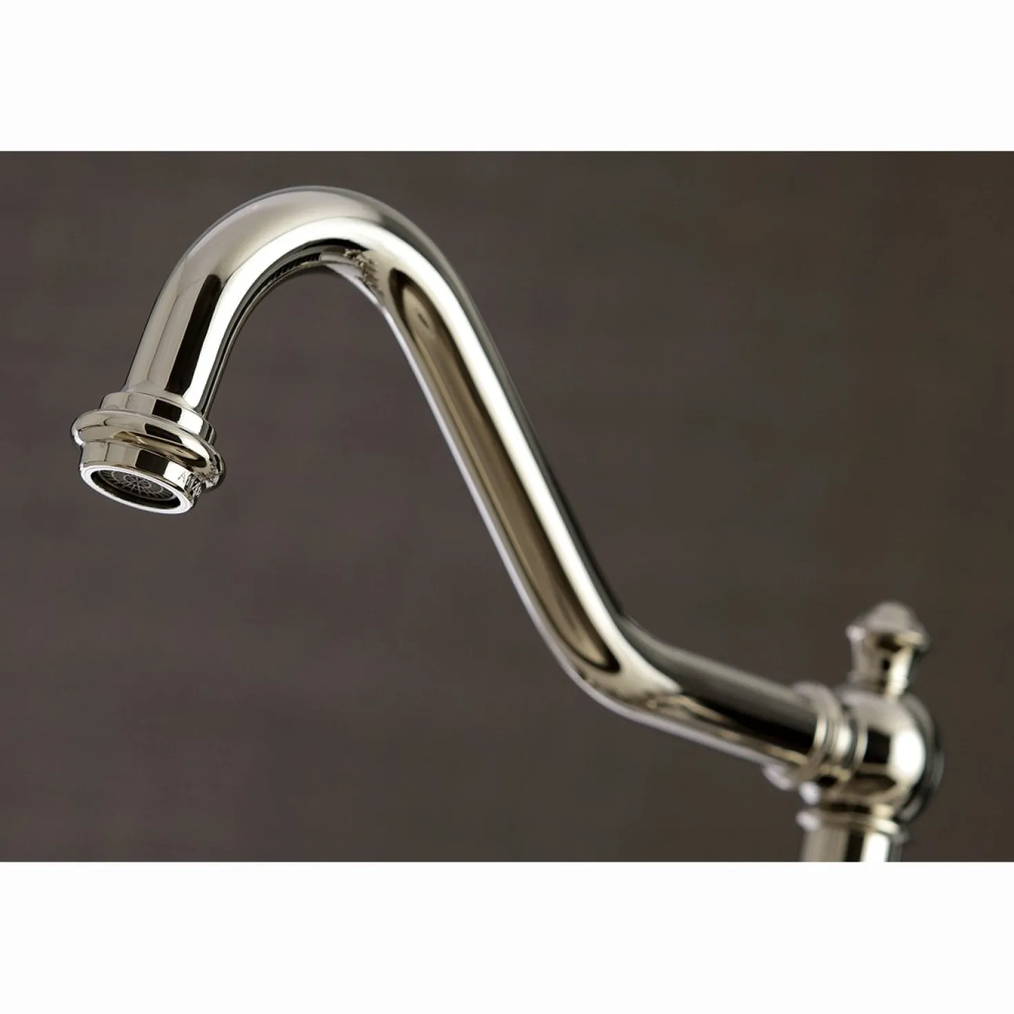 Kingston Brass Restoration 8-Inch Bridge Kitchen Faucet with Sprayer