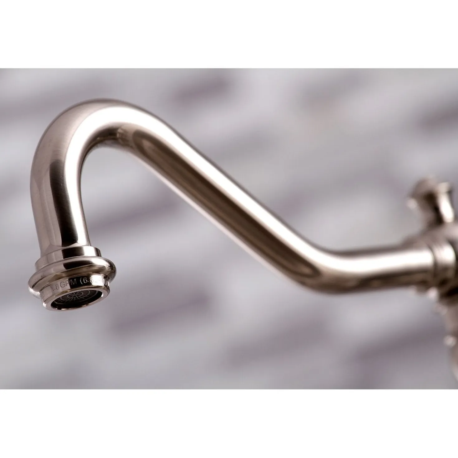 Kingston Brass Restoration 8-Inch Bridge Kitchen Faucet with Sprayer