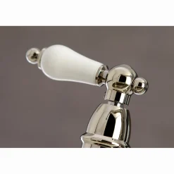 Kingston Brass Restoration 8-Inch Bridge Kitchen Faucet with Sprayer