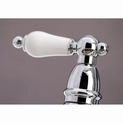 Kingston Brass Restoration 8-Inch Bridge Kitchen Faucet with Sprayer