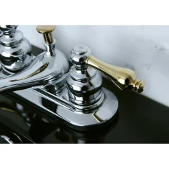 Kingston Brass Restoration 4-Inch Centerset 2-Handle Bathroom Faucet
