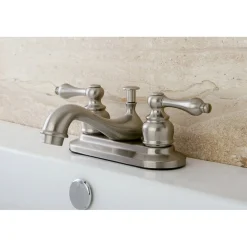 Kingston Brass Restoration 4-Inch Centerset 2-Handle Bathroom Faucet