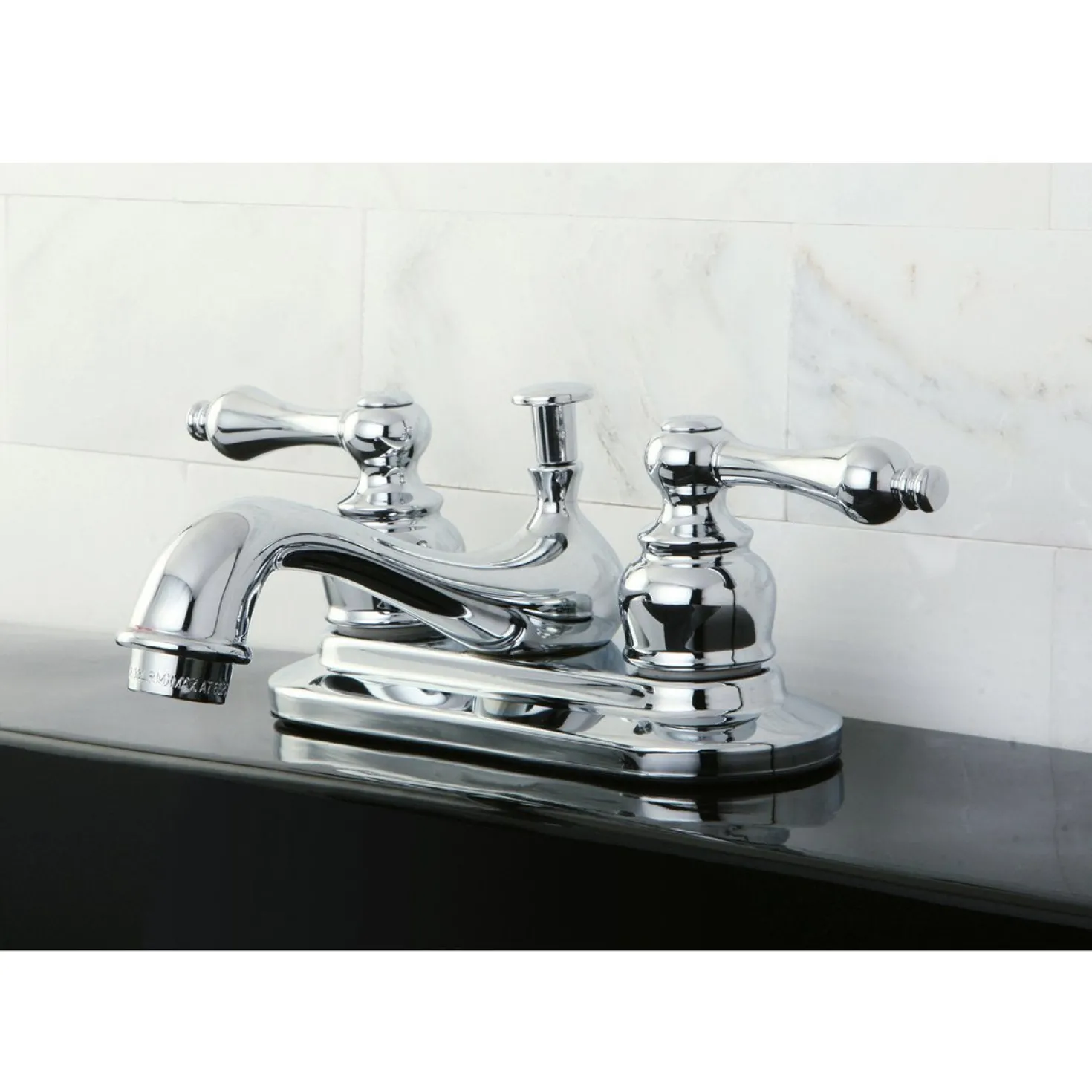Kingston Brass Restoration 4-Inch Centerset 2-Handle Bathroom Faucet