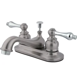 Kingston Brass Restoration 4-Inch Centerset 2-Handle Bathroom Faucet